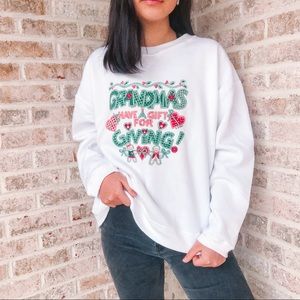 grandmas xmas crewneck